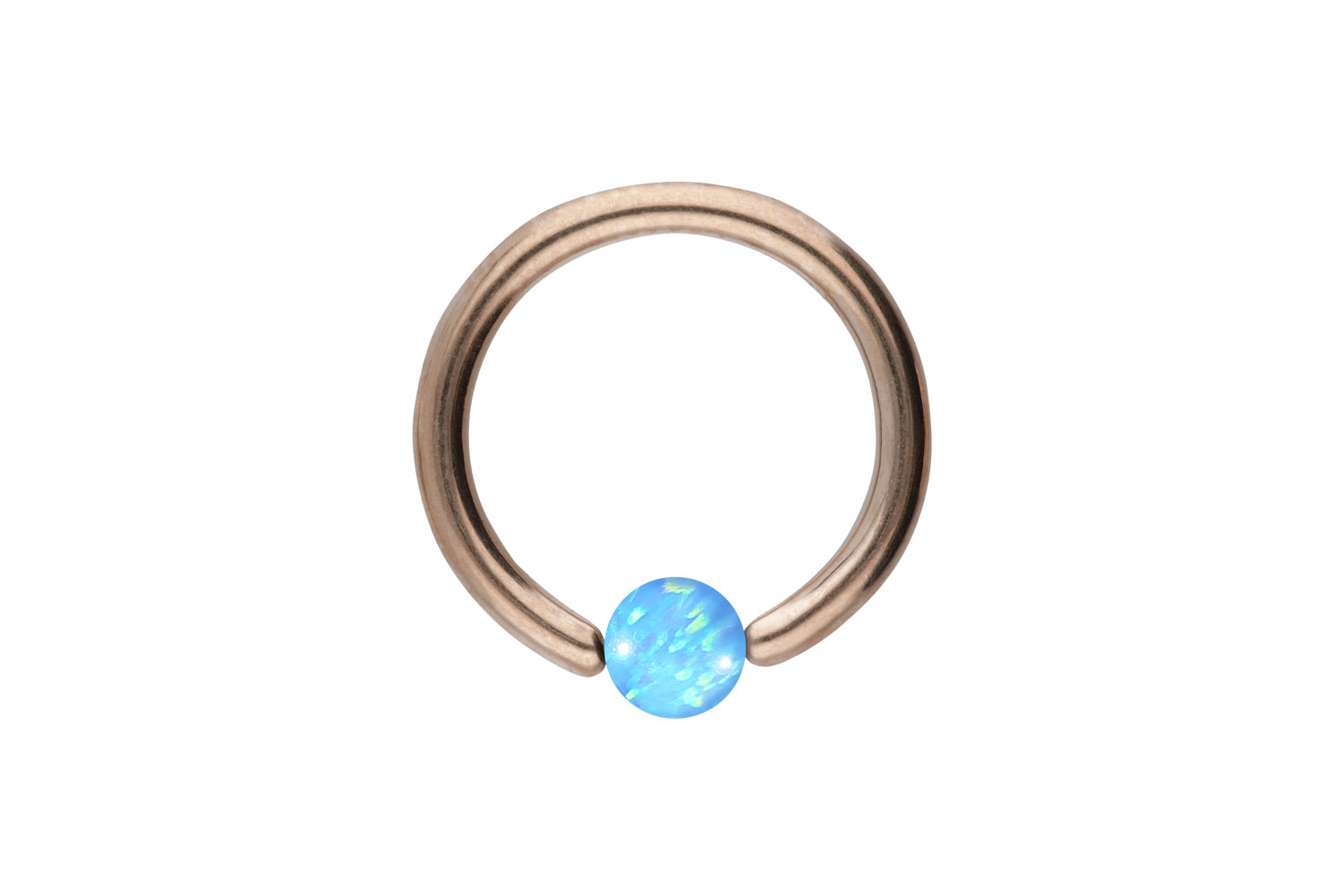 Chirurgenstahl Klemmkugelring Piercing SYNTHETISCHER OPAL